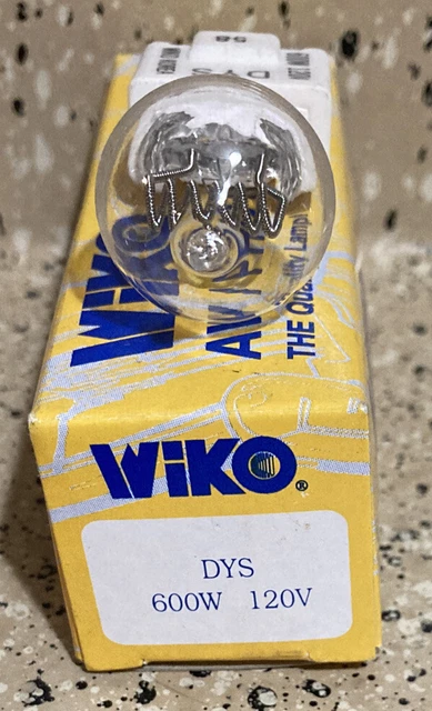 NUEVO DE LOTE ANTIGUO WIKO DYS 120V 600W proyección de película con extensión de bombilla probada