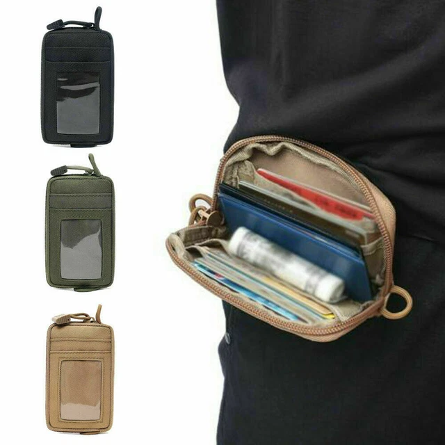 Portafogli tattici EDC Mini Portachiavi Portafogli da uomo