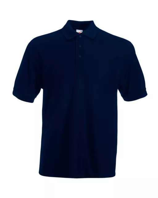 Fruit of the Loom 65/35 Polycotton Herren Polo SPORTS Workwear Hemd Kein Logo