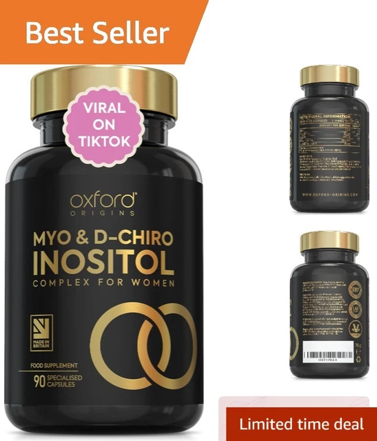 MYO-INOSITOL PMOS SUPPLEMENT | 1800mg Myo & 45mg D-Chiro | 90 Capsules ...