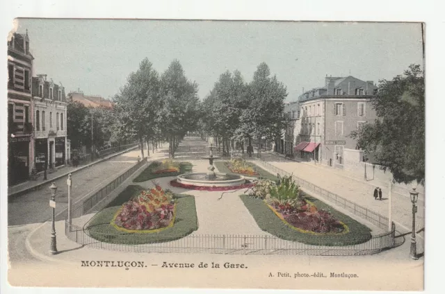 MONTLUCON - Allier - CPA 03 - Avenue de la Gare - defect left at top