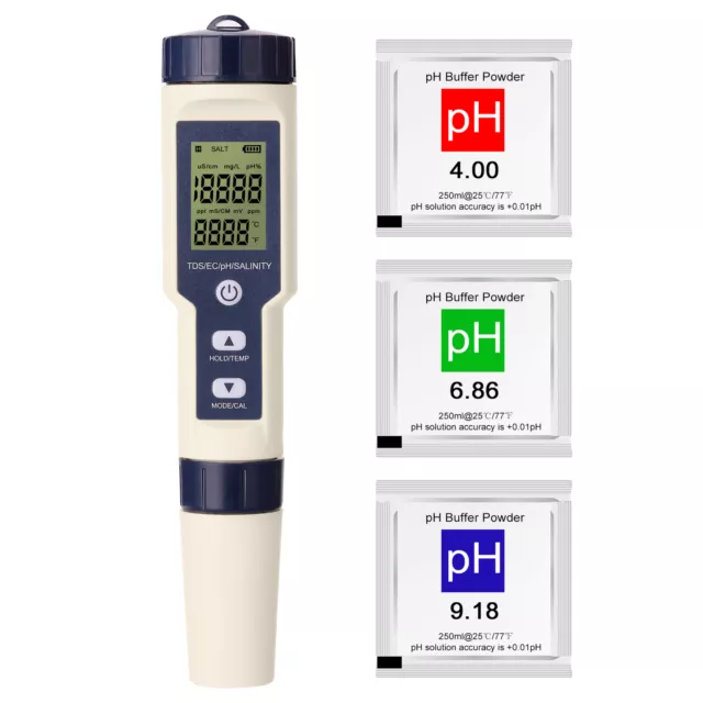 5 in 1 Professional Multi-parameter Combo Testing Meter R4N9