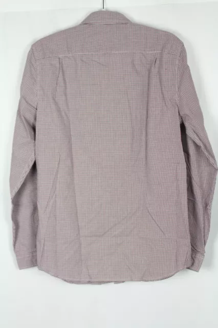 Lacoste Men's Regular Fit Gingham Cotton Poplin Shirt Size Small CH0003 51 2