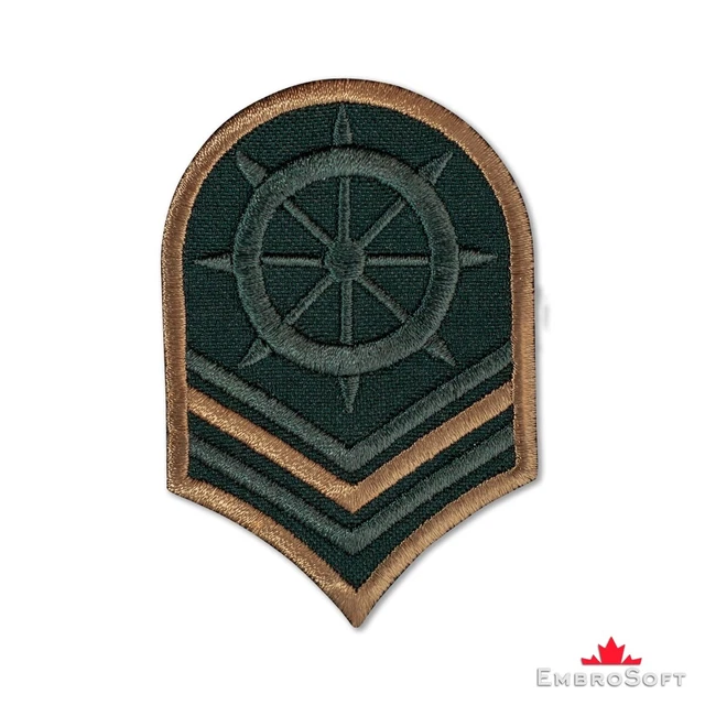 Navy Rank Insignia Patch – 2"x2", Coyote Brown, Velcro Back (Hook & Loop), FROG Gear Style, Battle Dress Unlimited 10 thumbnail image