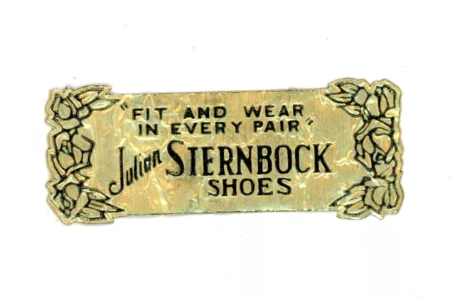 1920's-30's Julian Stern Bock Shoes Label F103E