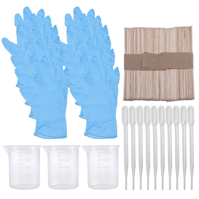 73 Pcs Epoxy Harz Werkzeuge Liefert Kristall Beschichtung Set Epoxy Messbecher