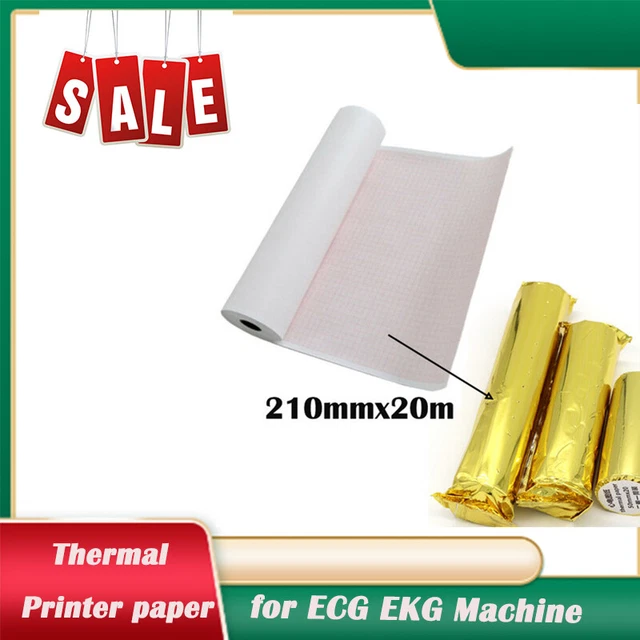 SALE 2Roll Thermal Printer Paper ECG/EKG Electrocardiograph 210MM*20M