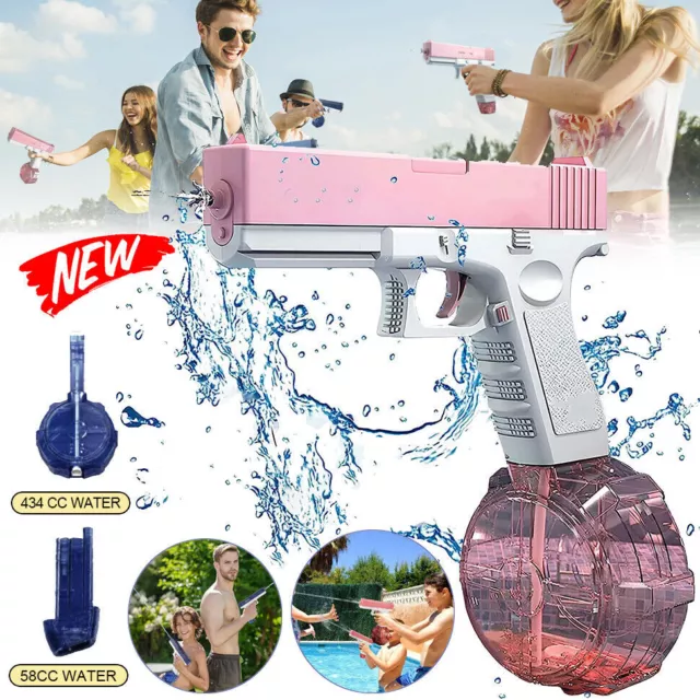 Electric Water Gun Water Pistol Water Sprayer Toy Pool Party Soaker Gun Blaster