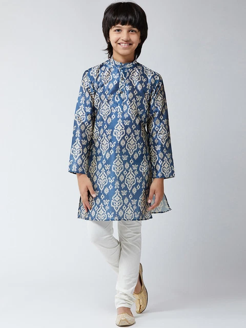 Ragazzi Kurta Pigiama Set Abito indiano Abiti da sposa Bambini Kurta Pigiama