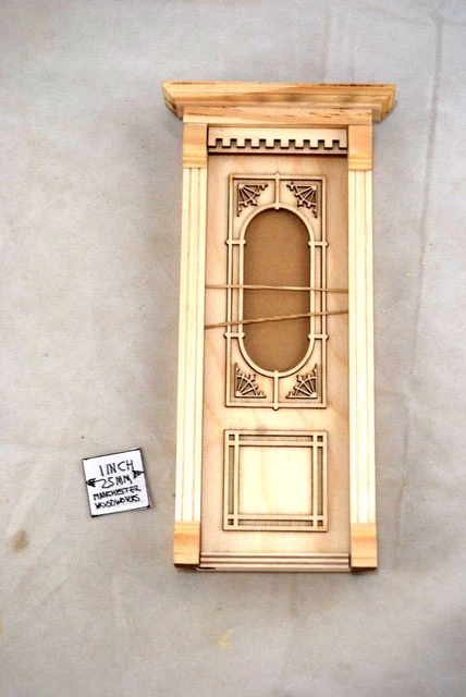 DOOR -  Rosemont  Exterior  Door-   855UF dollhouse miniature 1:12 scale