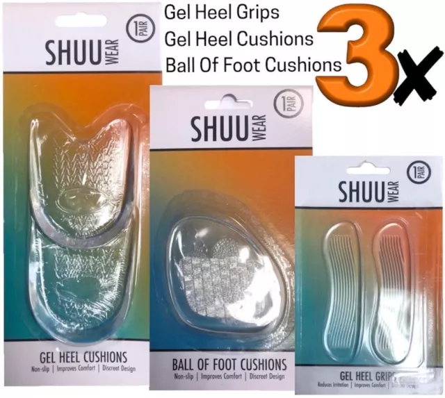 3PK Gel Metatarsal Sore Ball of Foot Pain Cushions Pads Insoles Forefoot Support