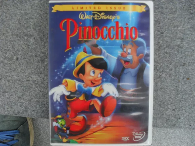 Dvd Cartoon Movie - " Walt Disney's Pinocchio 1940 / 2000 * 60Th Anniv ** Excell
