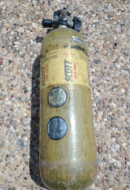 2022 HYDRO: Scott 4500 PSI Firefighter 45-Minute SCBA Carbon Fiber Air Cylinder