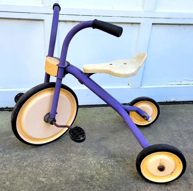 VINTAGE ANGELES BASIC Big Wheel Steel Frame Tricycle Trike Bike Rare