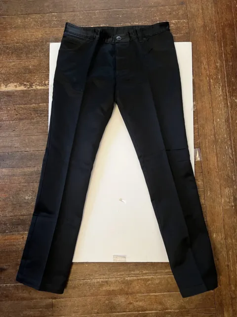 Alexander McQueen Coated Black Skinny Jeans Men’s Size 50 34 x 31 Made In Italy