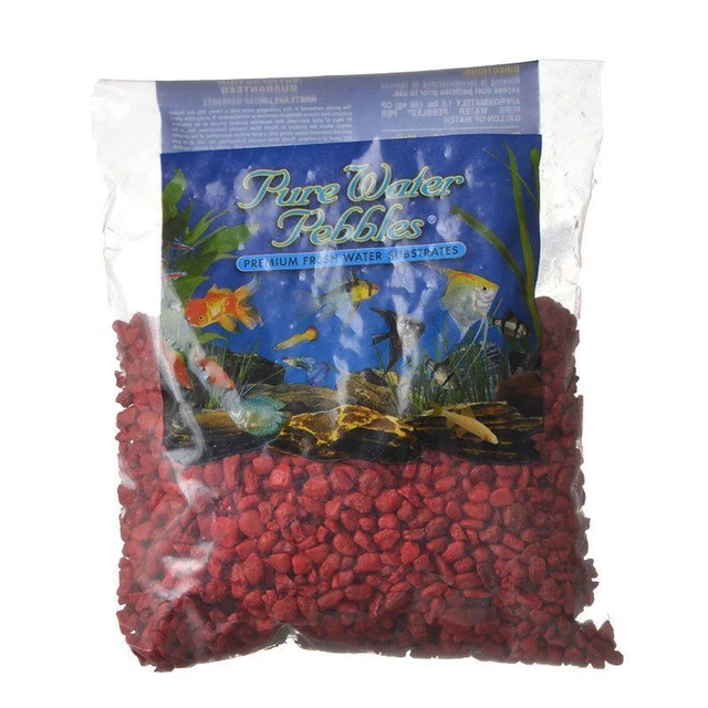 Grava de acuario guijarros de agua pura - grosella roja