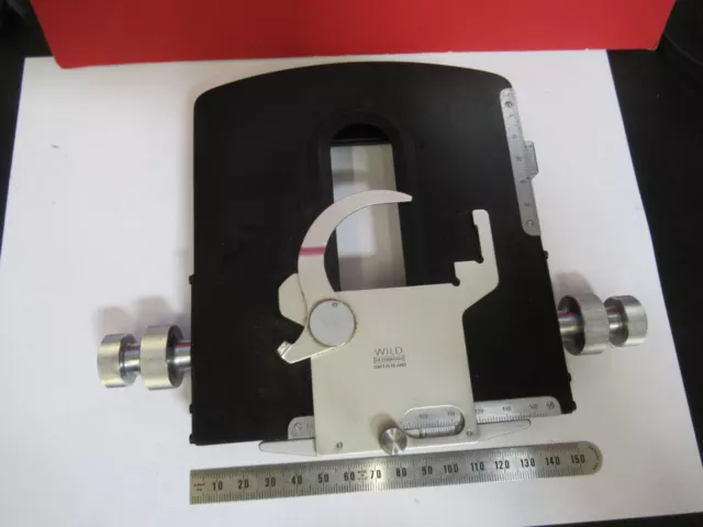 Wild Heerbrugg Swiss M20 Stage Table Micrometer Microscope Part As Pic 8C-Ft-52