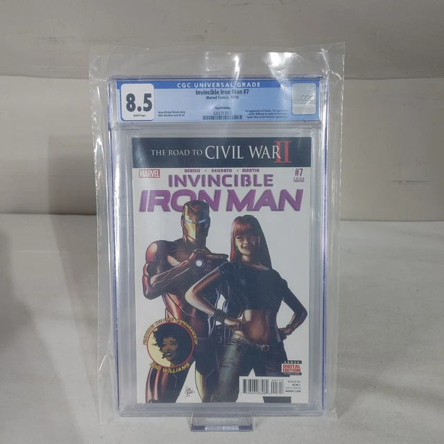 Invincible Iron Man 7 CGC 8.5 1st Appearance Tomoe & Riri Williams Ironheart