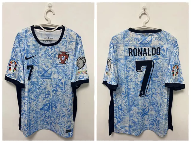 Cristiano Ronaldo CR7 Portugal National Team 2024 European Cup Away Jersey