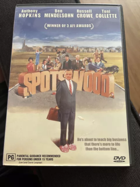 Spotswood DVD - Anthony Hopkins (Region 4, 2003) Free Post