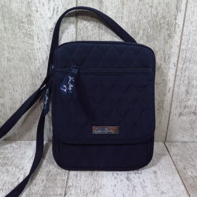 Vera Bradley Blue Quilted Crossbody/Shoulder Purse Bag Blue Interior 8x6