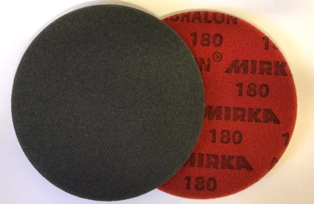 Mirka Abralon Sanding Discs/Pads 150mm (6") Wet or Dry DA Sander Grits 180