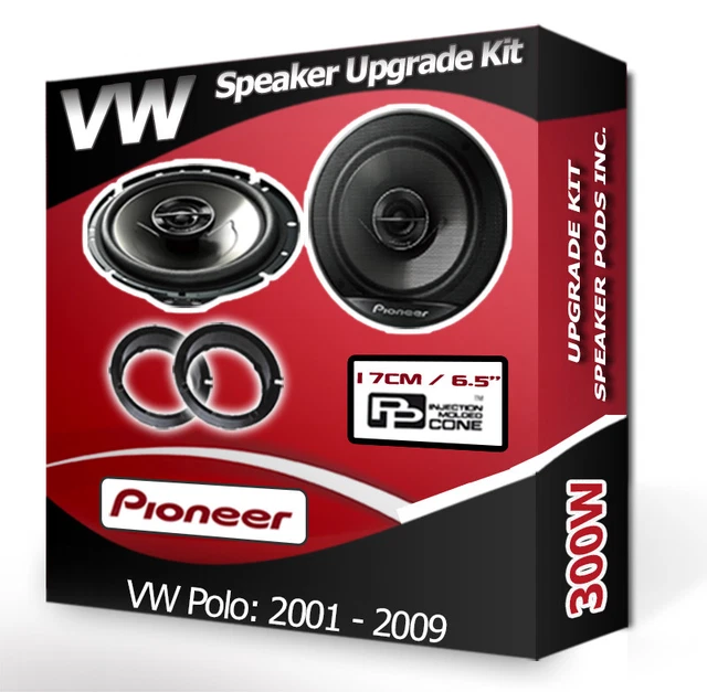VW POLO FRONT Door Speakers Pioneer car speakers adaptor pods