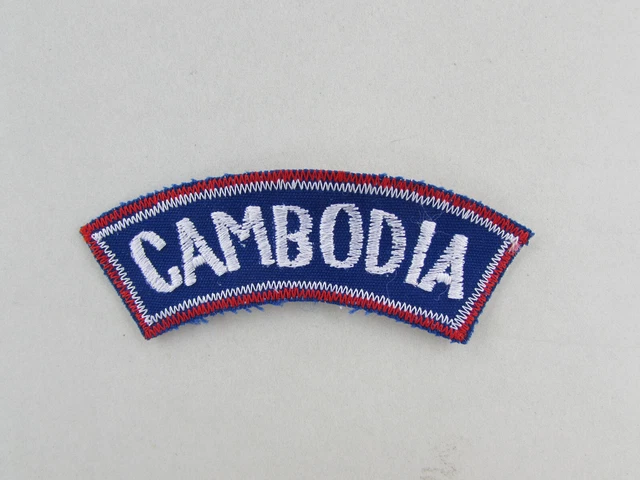 Original Khmer Republic Cambodia Tab / Arc For Od Camo Bush Hat Cambodian Fank