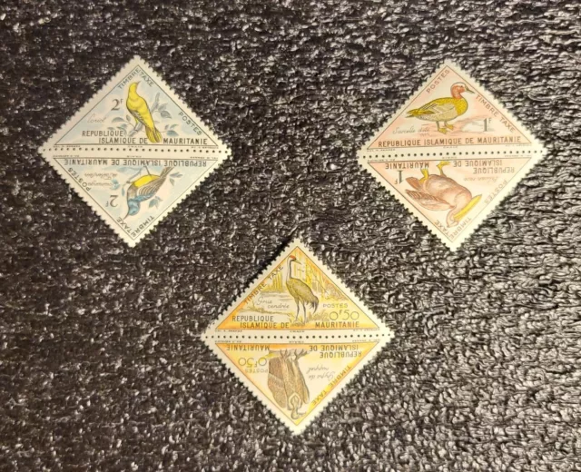 AddLa Stamps: Mauritania 1963 Stamp Lot of 6 Birds Timbre MNH OG VF Collection