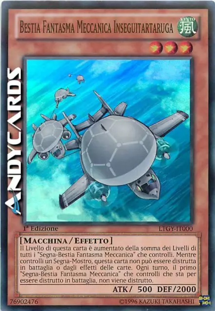 BESTIA FANTASMA MECCANICA INSEGUITARTARUGA • Super R • LTGY IT000 • YUGIOH!