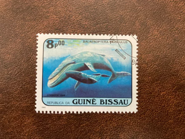 Guinea-Bissau Briefmarke, gestempelt, Wale