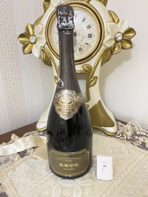 champagne krug VINTAGE 1982 REIMS BRUT 75CL VERY RARE BOTTLE