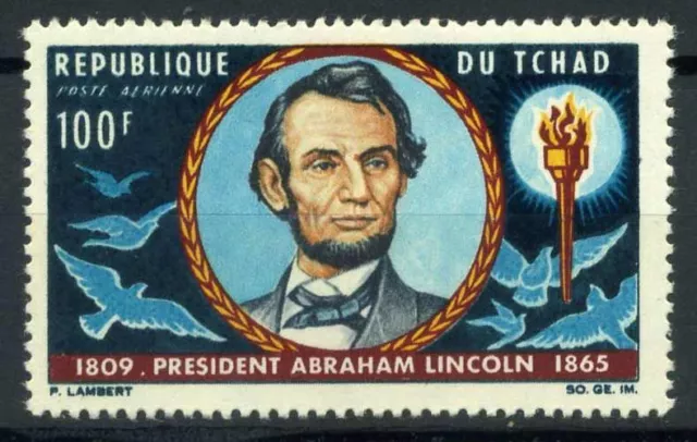 Chad 1965 Mi. 140 MNH 100% Abraham Lincoln