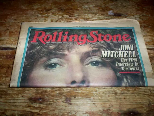 JONI MITCHELL 1979 cover ROLLING STONE magazine # 296 W/ SEALED 1998 concert DVD