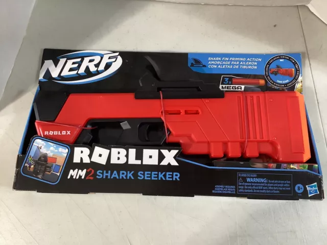 NERF + ROBLOX MM2 Shark Seeker 🔫 Dart Blaster Gun 🔥 Multicolor + Digital  Bonus