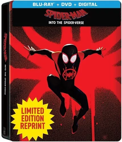 PRE-ORDER Spider-Man: Into the Spider-Verse [New Blu-ray] With DVD, Steelbook, S