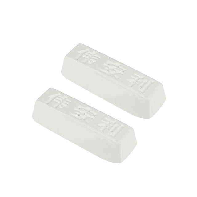 Polishing Compound Kits White Buffing Sharpening for Metal 110x35x28mm 2 Pcs