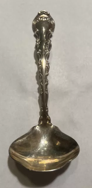 GORHAM STRASBOURG STERLING SILVER GRAVY LADLE 7" NO MONOGRAM 79 Grams