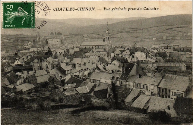 CPA CHATEAU-CHINON - Vue générale prise du Calvaire (518081)