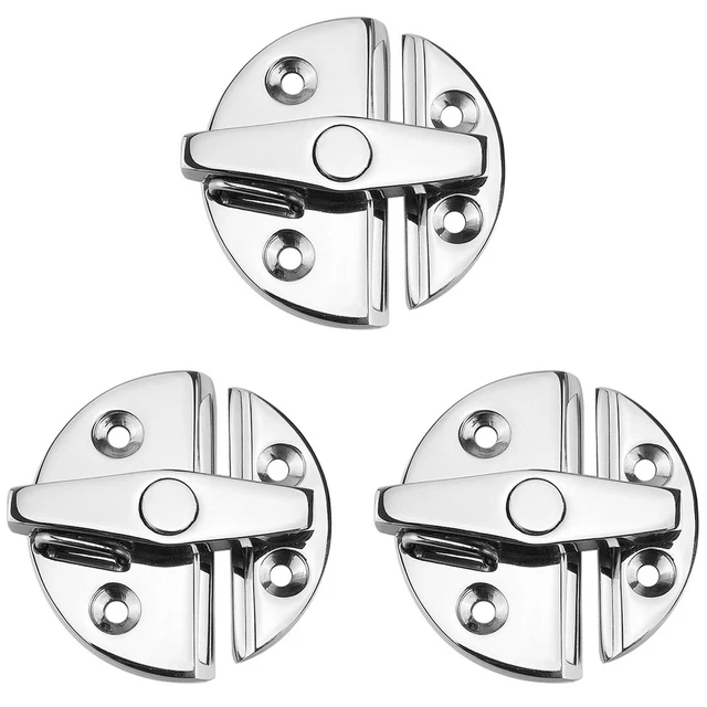 Marine Grade Stainless Steel Ship Door Cabinet Hatch Round Rotary Button-Latch