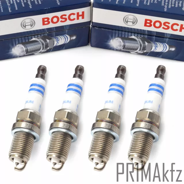 4x BOSCH Iridium LPG Zündkerzen FR7KI332S für Alfa Romeo Fiat Mercedes Hyundai