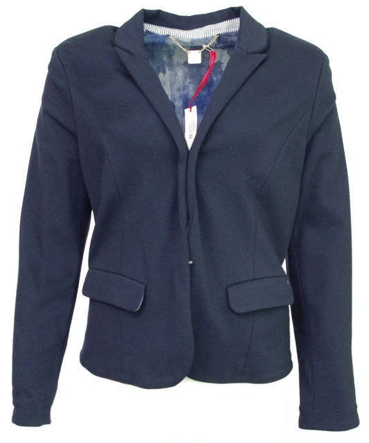 Veste Blazer reversible femme ICODE IKKS  Milano bleu marine navy QD4000449