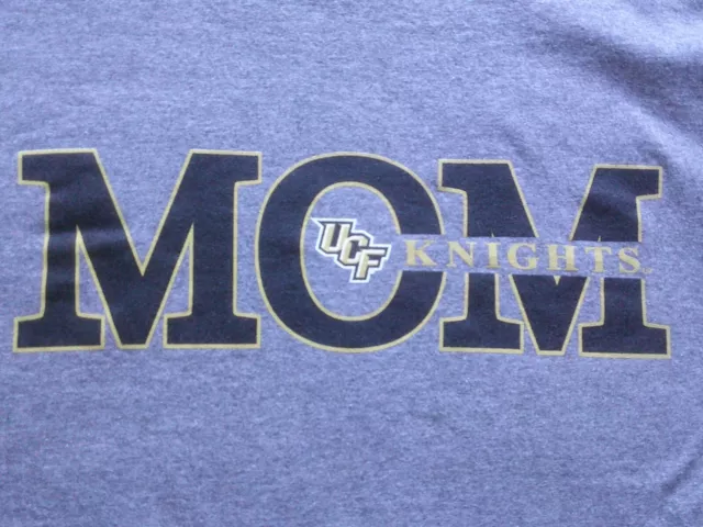 UCF Knights MOM Graphic T-Shirt L Short-Sleeve Crew Neck  Gray Women's