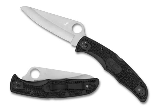 Spyderco Knife Pacific Salt 2 Black FRN H1 Plain Edge C91PBK2