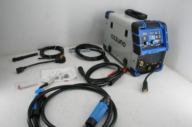 AZZUNO MIG-200F 200A 110V 220V Dual Voltage 4 in 1 MIG Solid Wire TIG ARC Welder