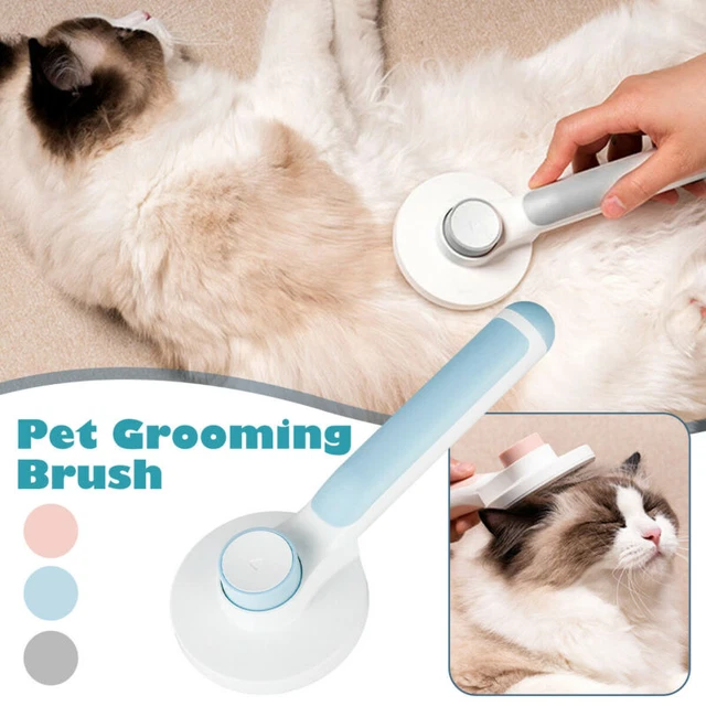 Pet Grooming Hair Brush Self Cleaning Slicker Cat Dog Puppy Deshedding Comb Tool