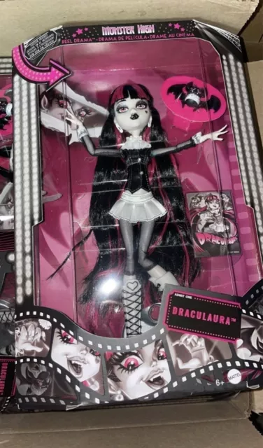 Monster High Doll Draculaura Reel Drama Collector Doll NEW FAST SHIP