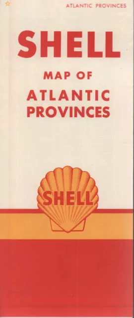 1960 Shell Road Map: Atlantic Provinces NOS