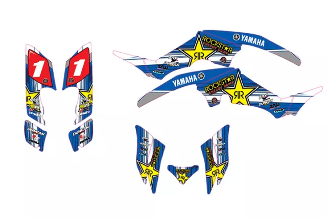 Fits Yamaha Raptor 350 graphic decal kit stickers atv racing calcomanias