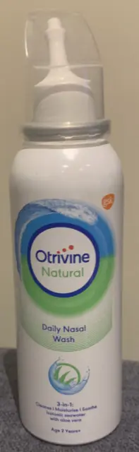 Otrivin Breathe Clean Daily Nasal Wash, 100ml Natural Glycerin RRP 49